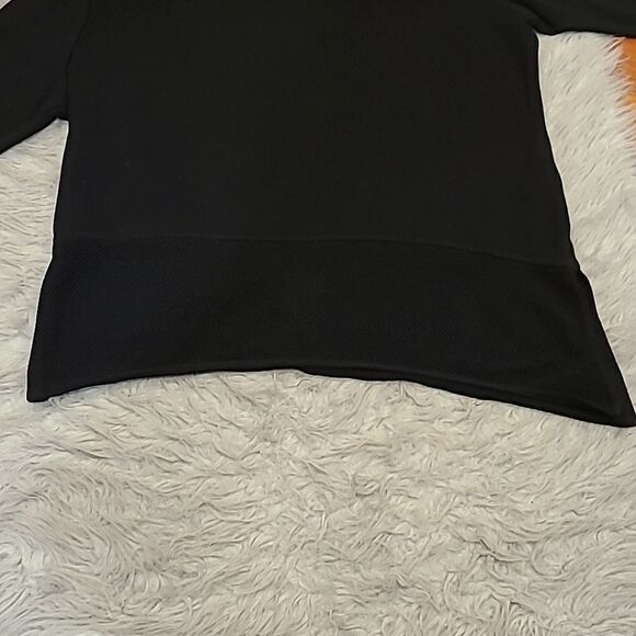 Ming by ming wang black acrylic cotton‎ asymmetrical short sleeve sweater - Picture 2 of 7